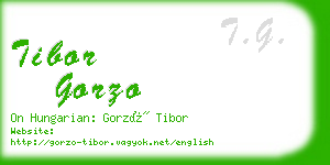 tibor gorzo business card